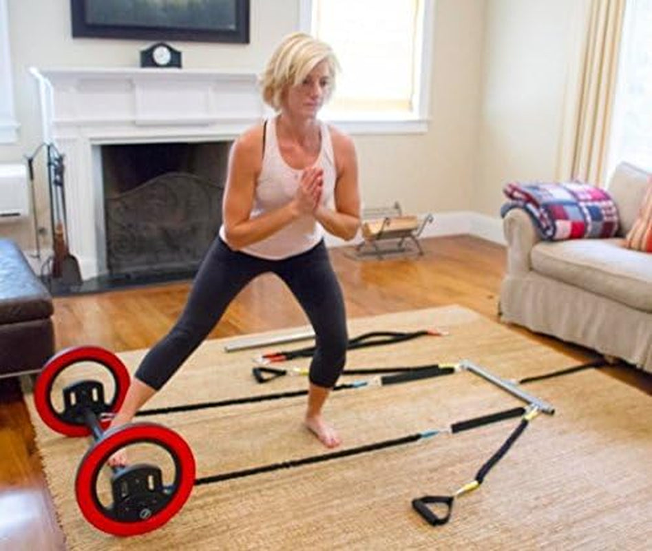 Pilates Wheel – Portable Machine Pilates – Designed by Master Pilates Instructors – Includes, Resistance Bands, and Anchor System – for All Fitness Levels - plus Free Online Classes